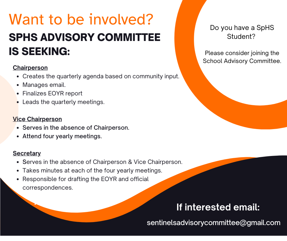 Join the SpHS SAC