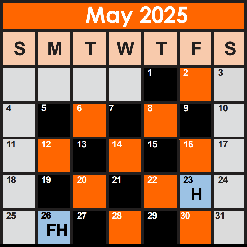 SpHS May Black Orange 2025