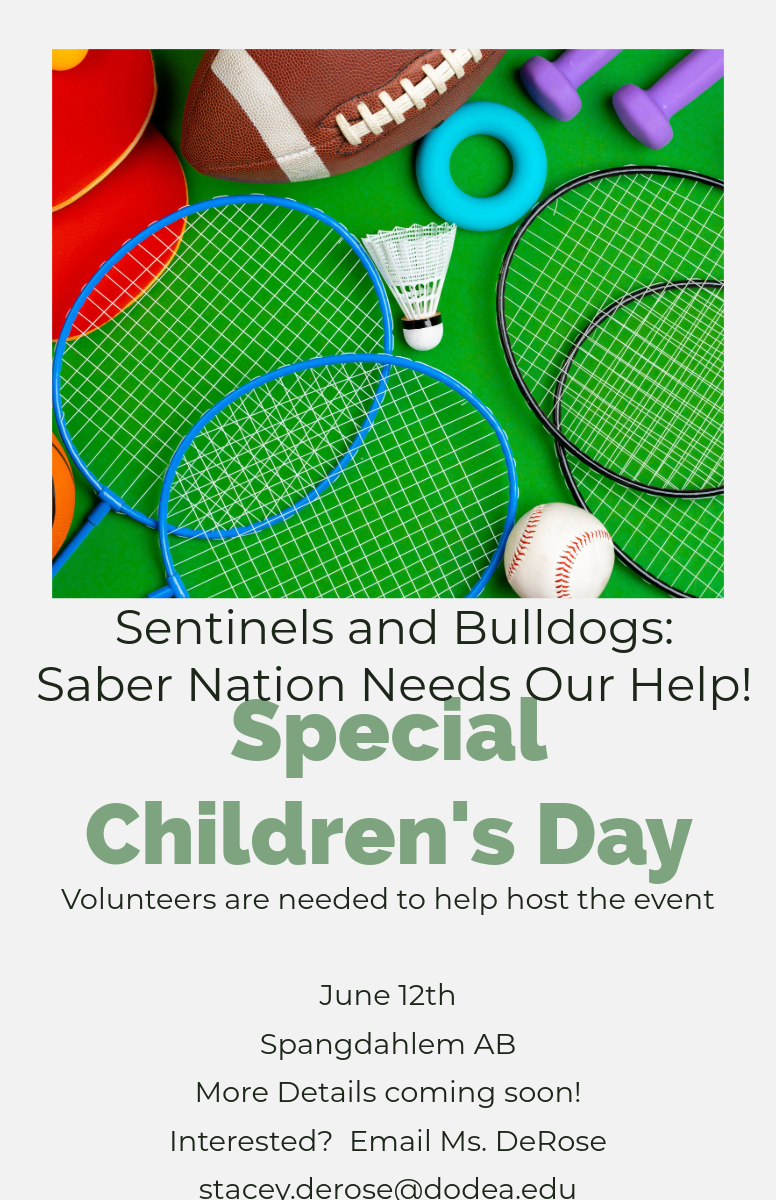 Special Children's Day, 12JUN25, More info to come